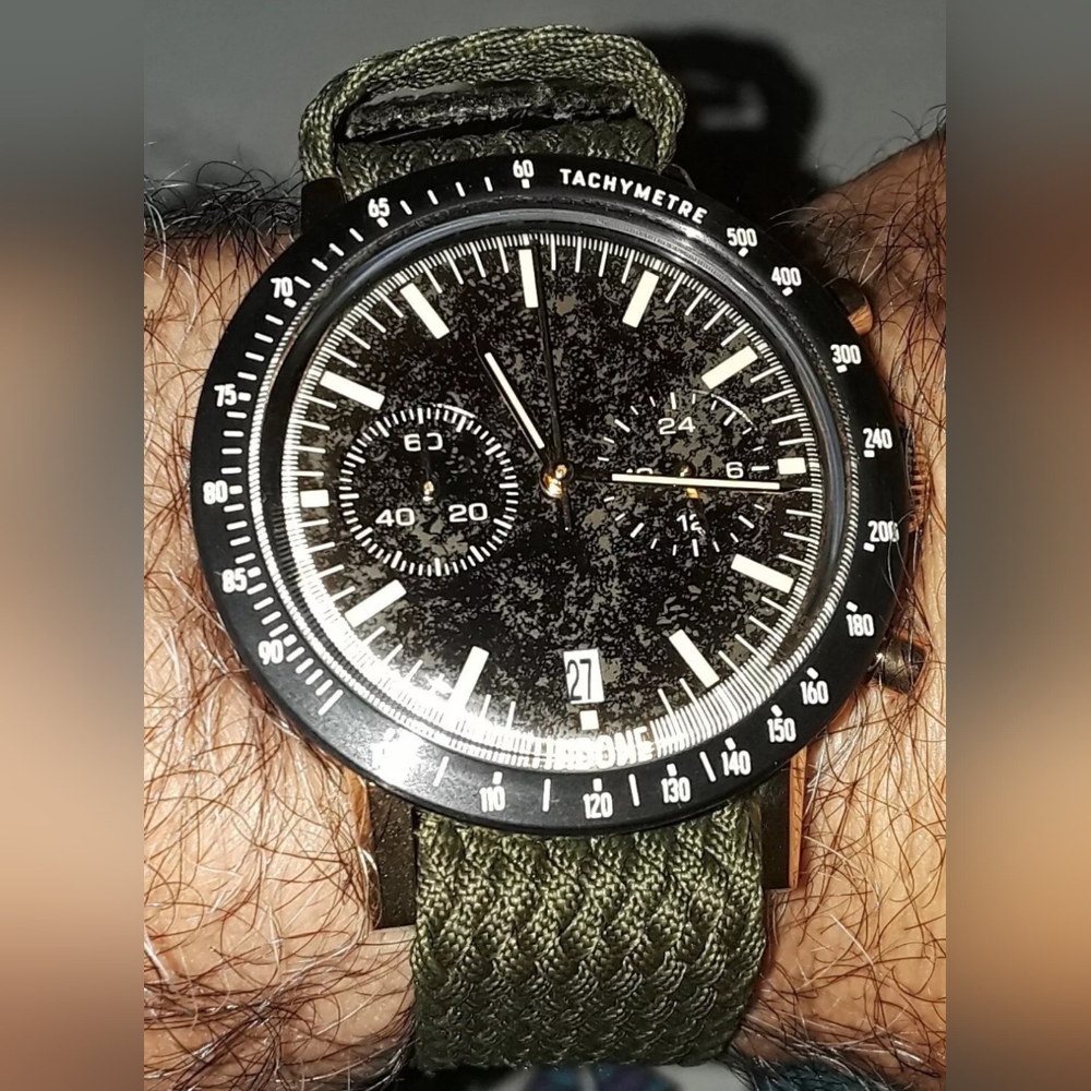 Undone Tropical Men's Chronograph Watch Black Dial